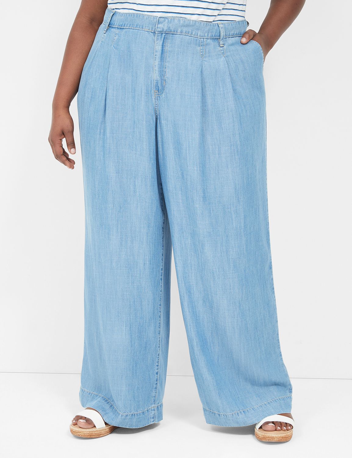 Wide Leg Trouser Fluid Jean