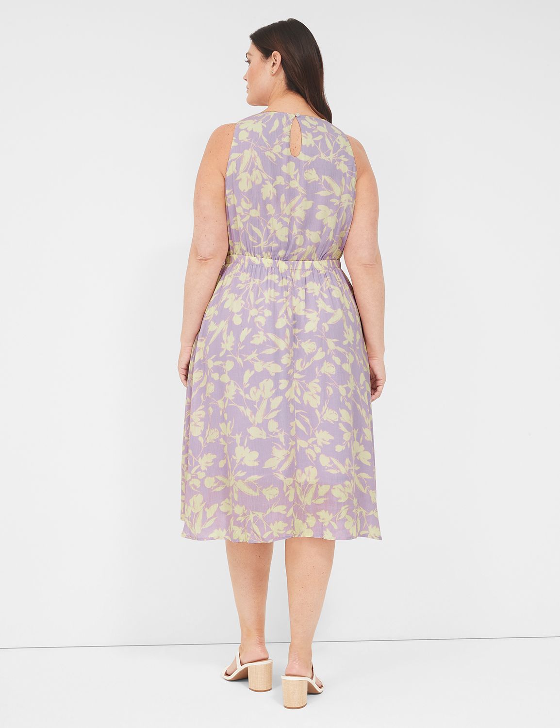Entyinea Womens Plus Size Summer Dresses Crew Neck Short Sleeve Gradient  Printed Dress Purple S 