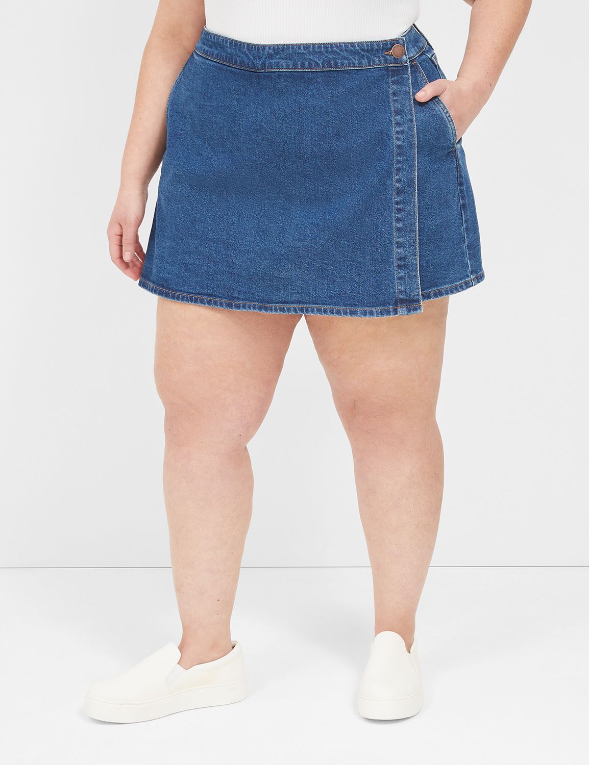 Signature Fit Denim Skort