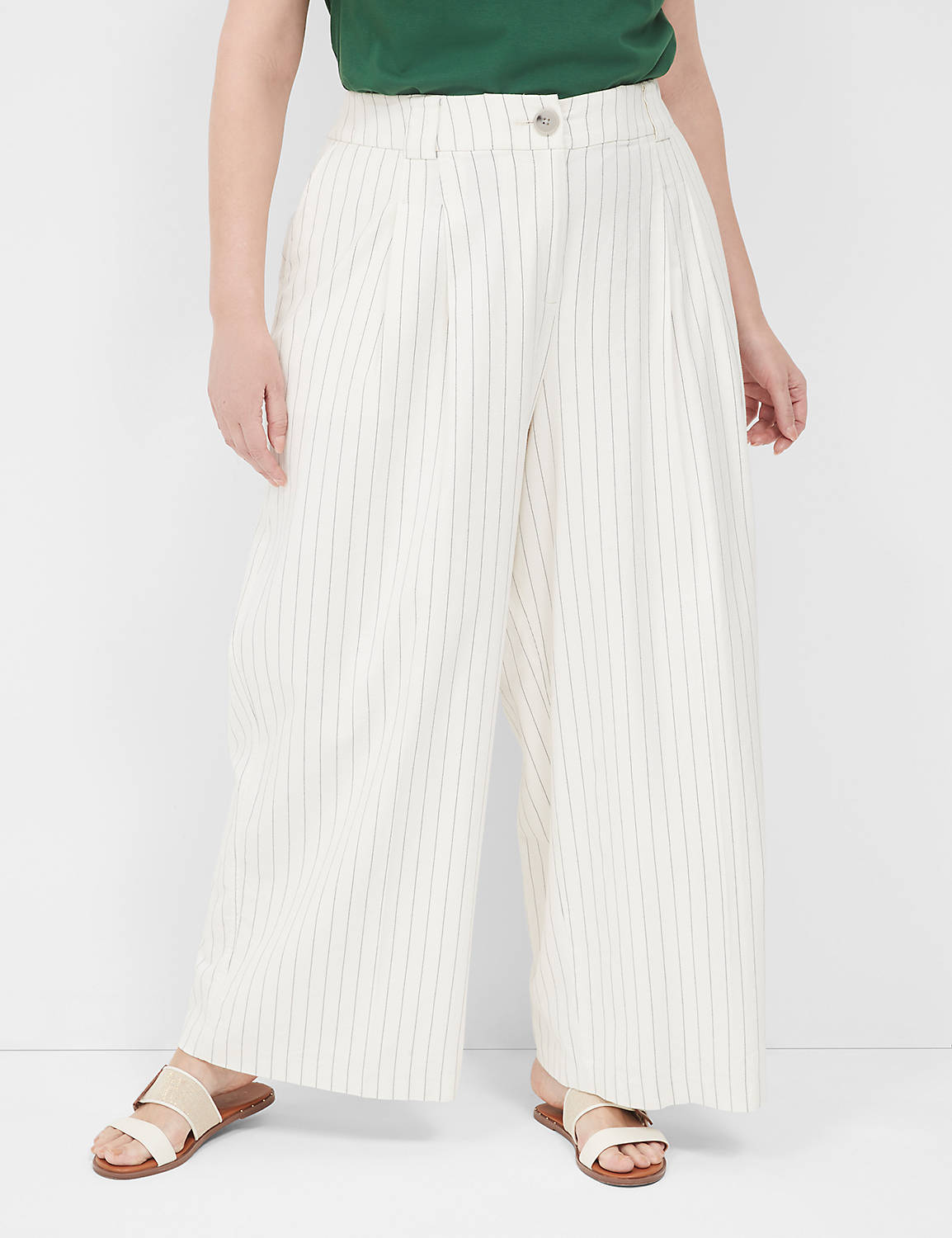 THE PLEATED WIDELEG - PINSTRIPE 113 Product Image 1