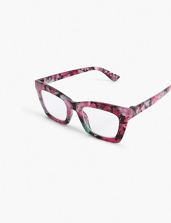 Floral Print Cateye Reading Glasses
