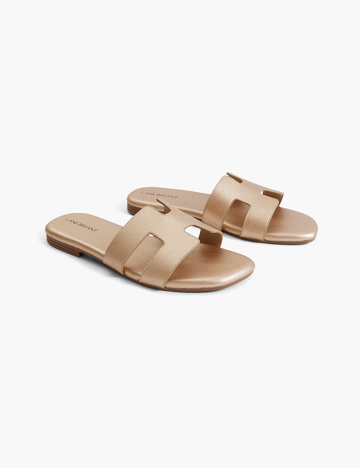 1141837 H BAND SLIP ON SANDAL METAL Product Image 1