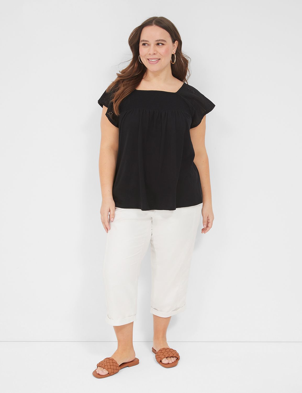 Casual Relaxed Flutter Crochet Slee Product Image 3