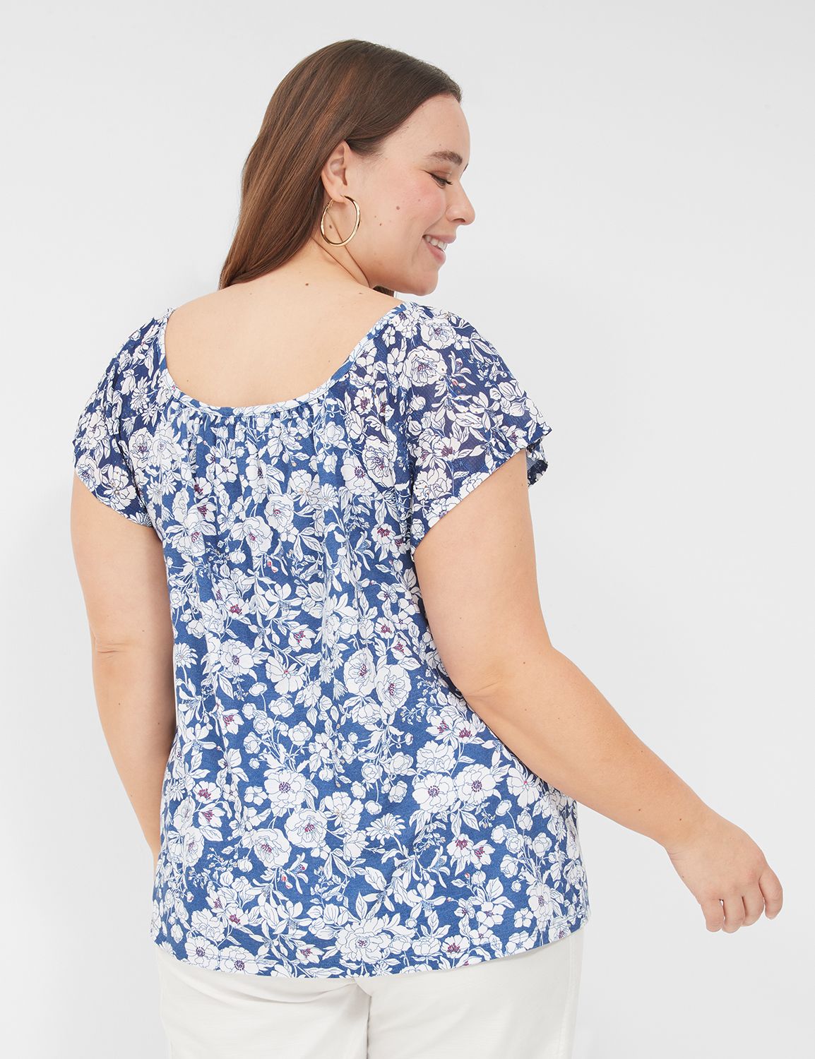 Casual Relaxed Flutter Crochet Slee Product Image 2