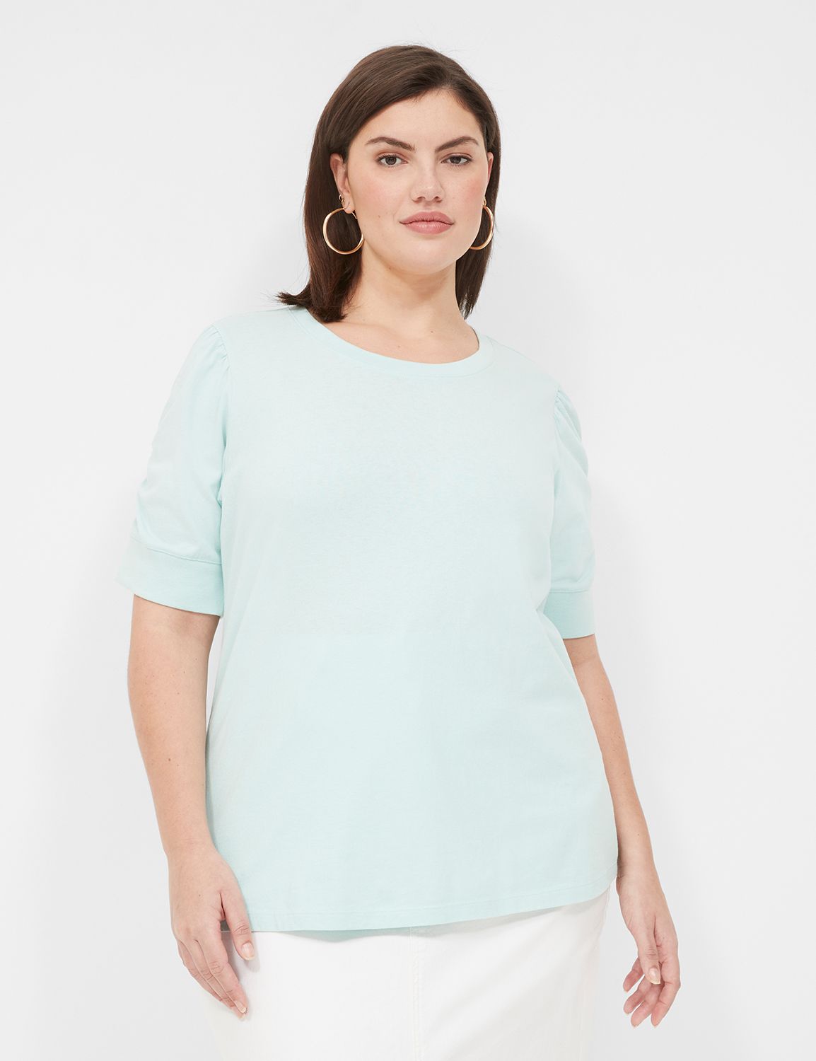 Short Sleeve Puff Tee – Navy