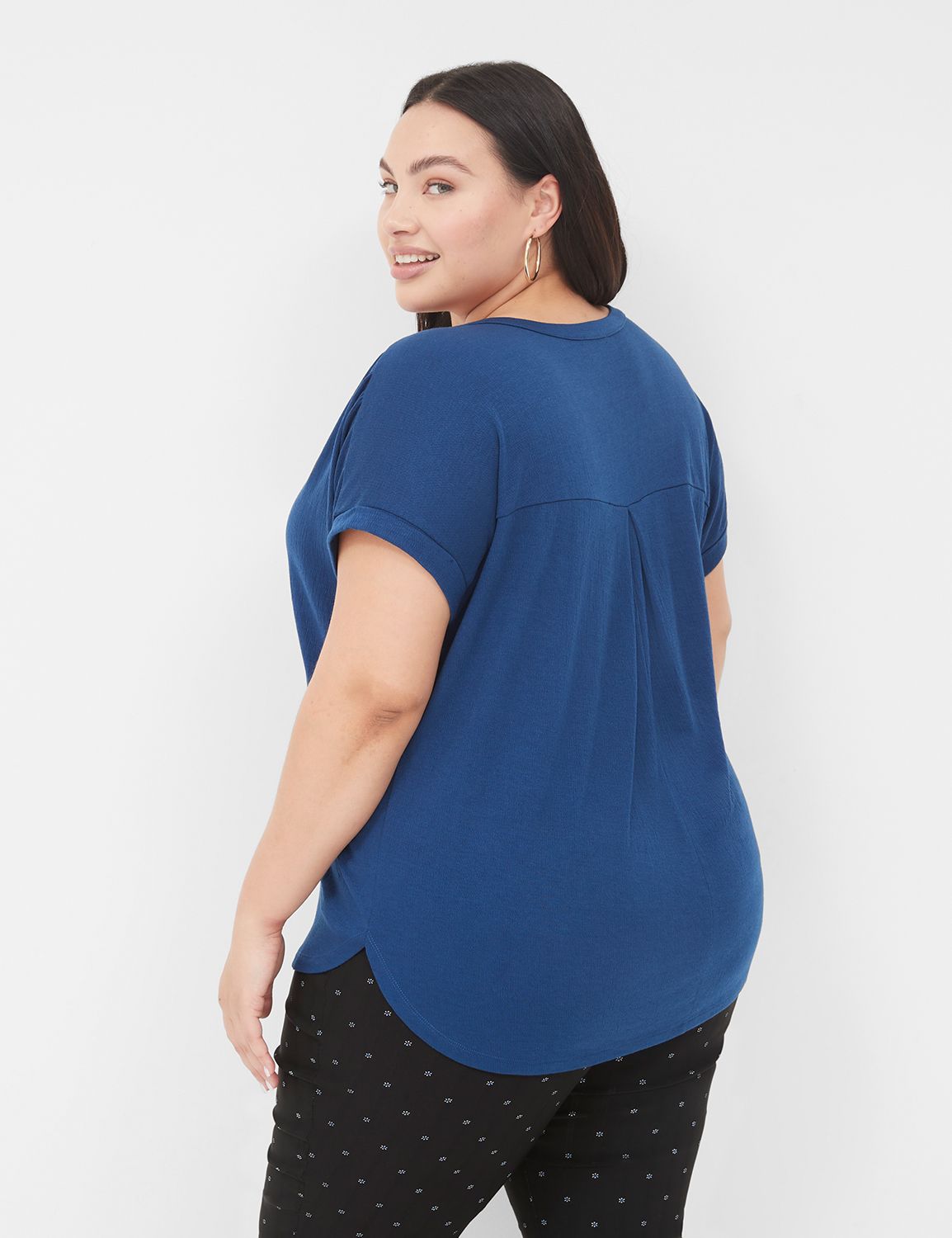 Casual Relaxed Short Sleeve Dolman Product Image 2