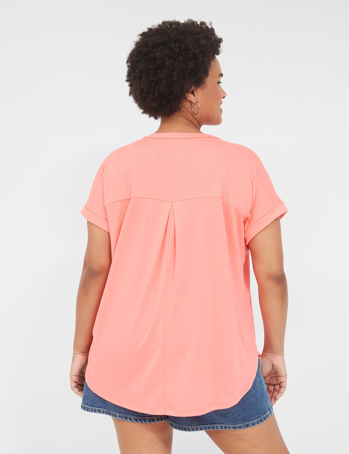 Casual Relaxed Short Sleeve Dolman Product Image 2