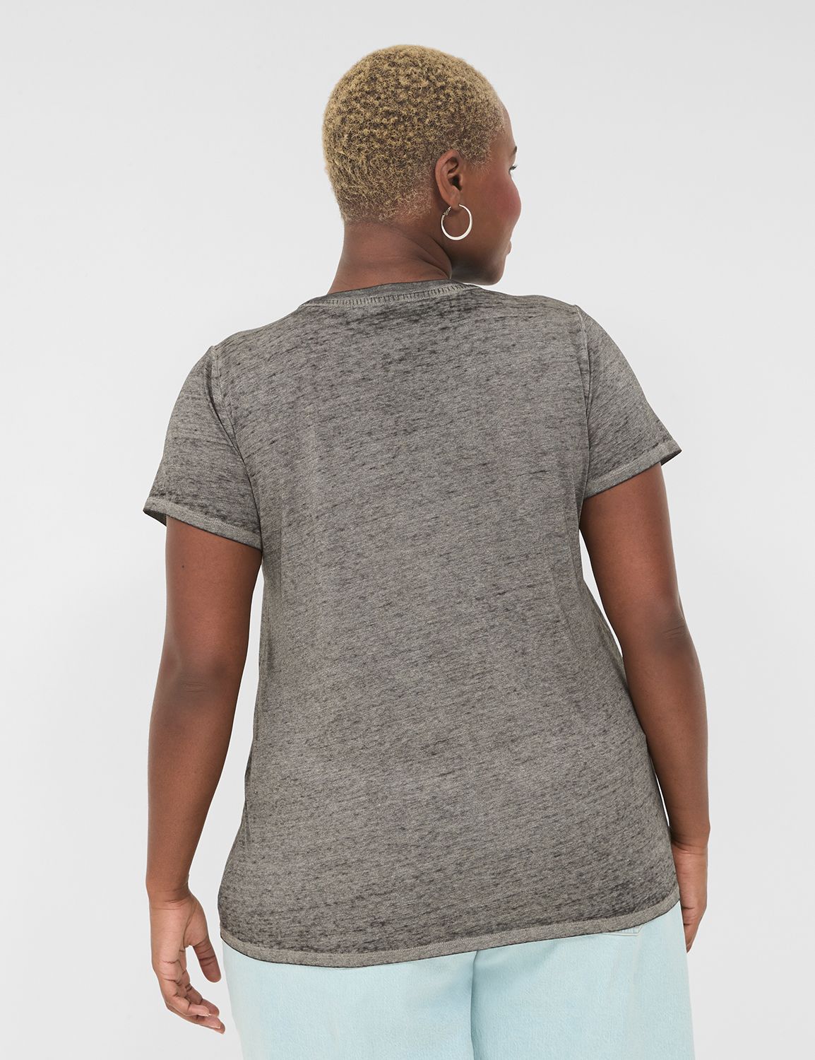 Classic Short Sleeve Crew Neck Tee Lanebryant 