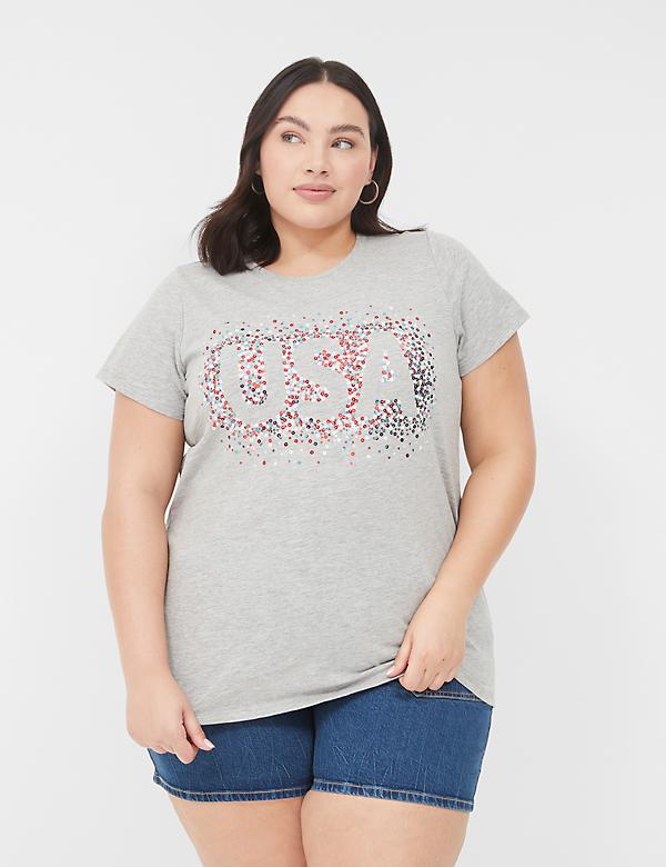 Sequin USA Graphic Tee