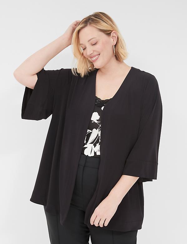 Relaxed Wide 3/4-Sleeve Overpiece