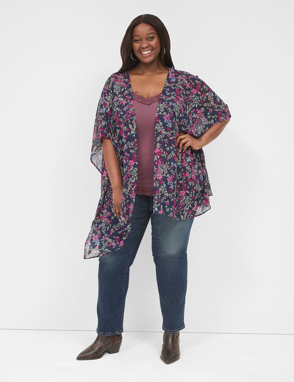 Sleeveless Lace Trim Cami F 1139455 | LaneBryant