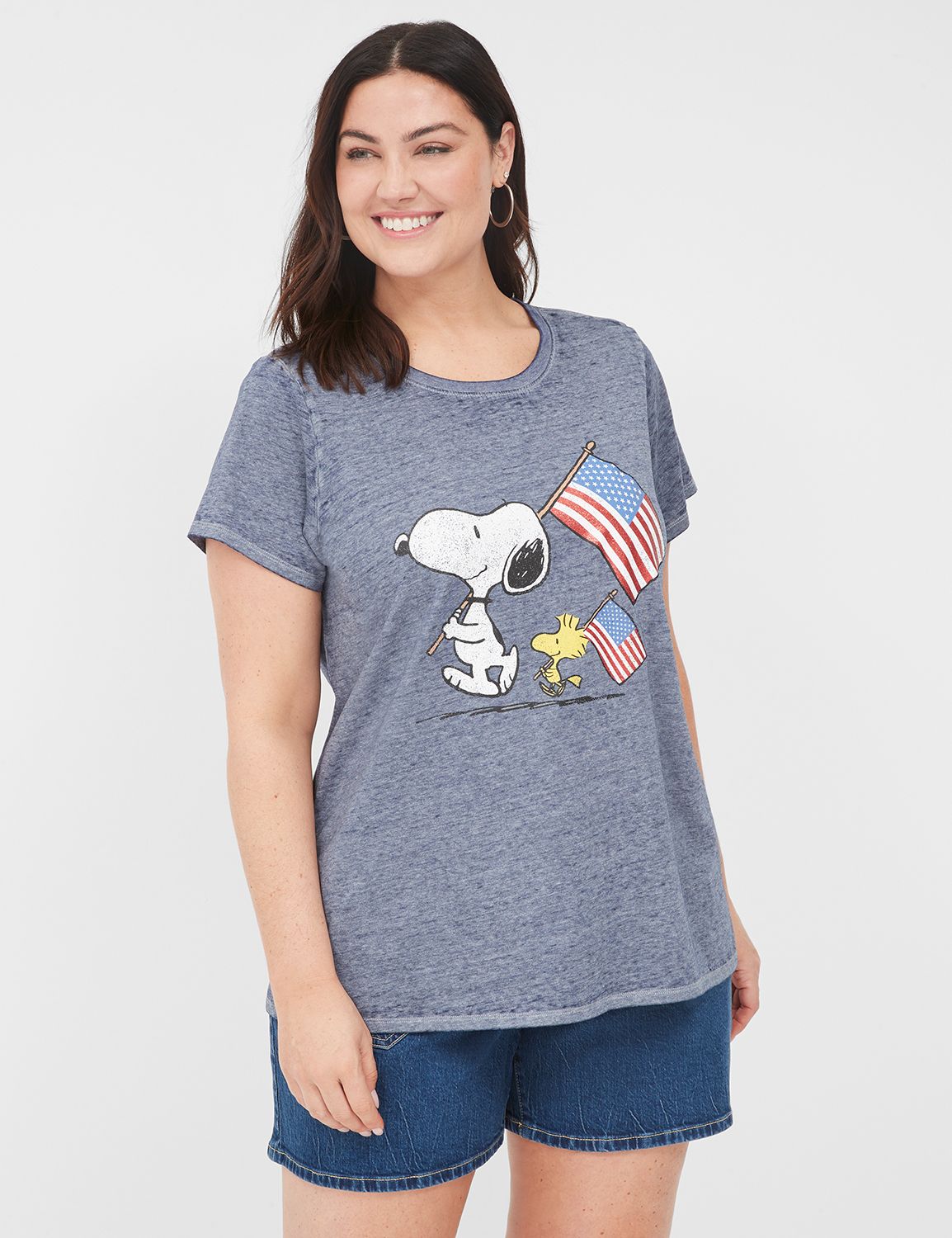 Snoopy Flag Graphic Tee