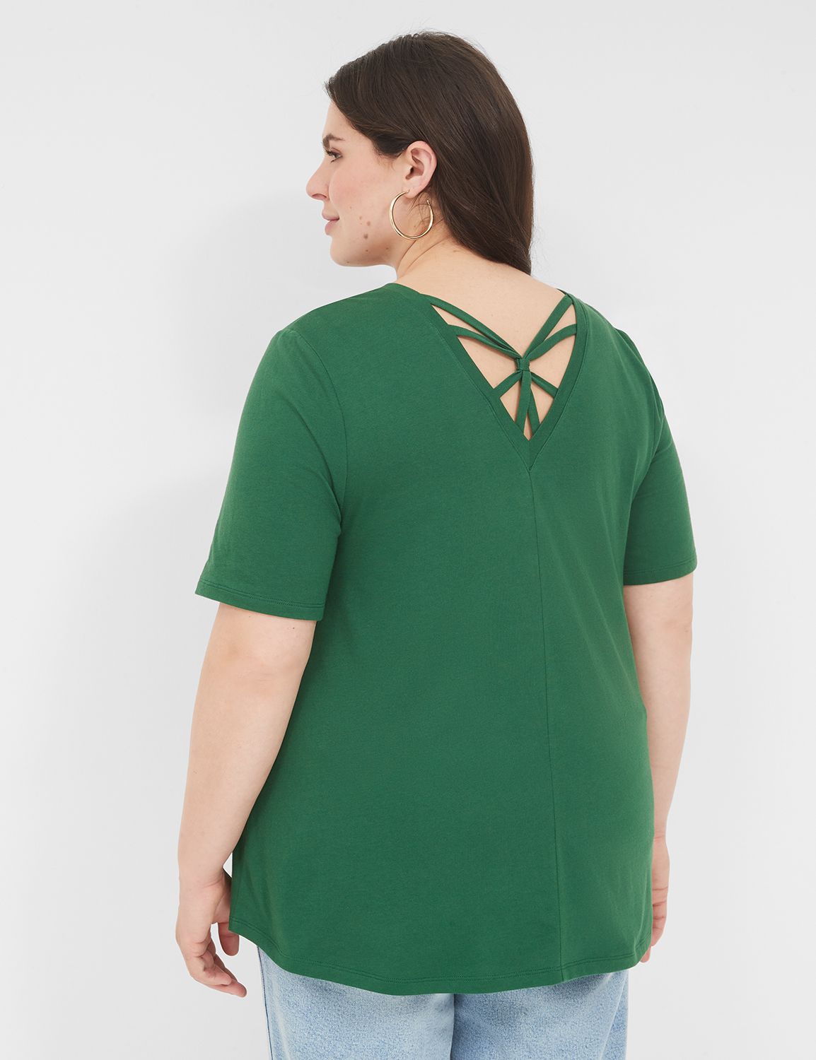 Casual Strappy Back Swing Tee S 114 Product Image 2