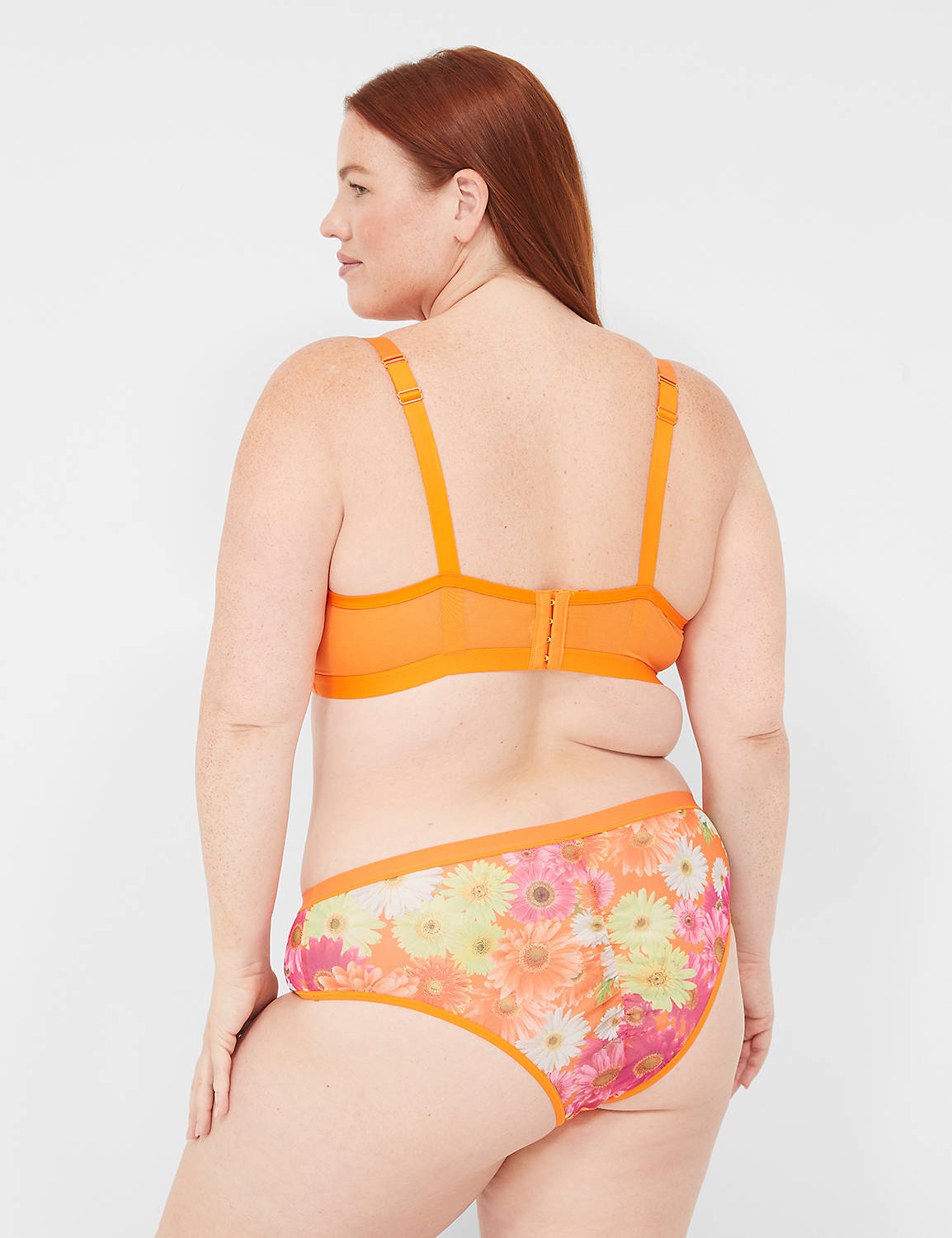 Mesh Ruched Back Cheeky 1140059 S Product Image 2