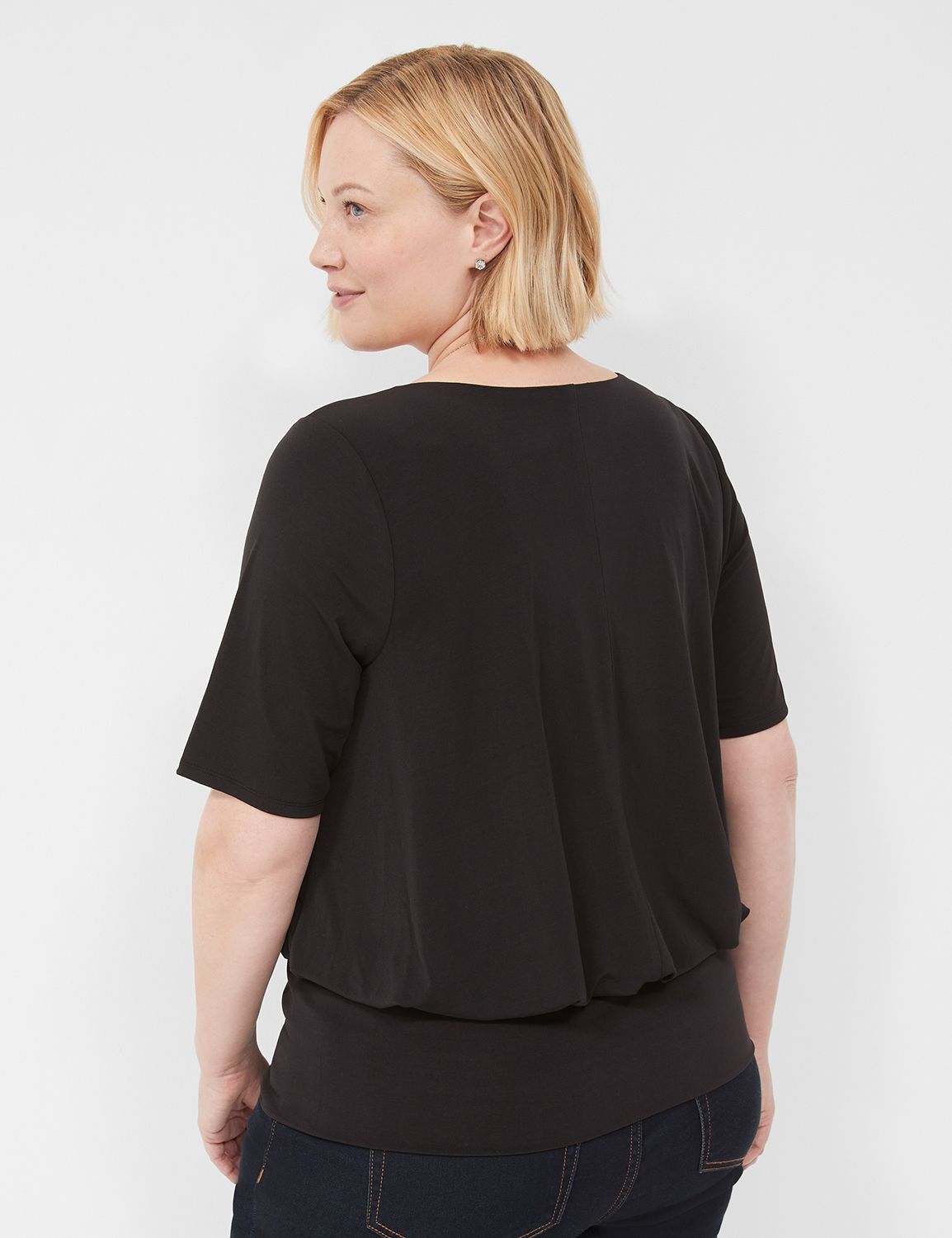 Womens plus banded bottom clearance tops