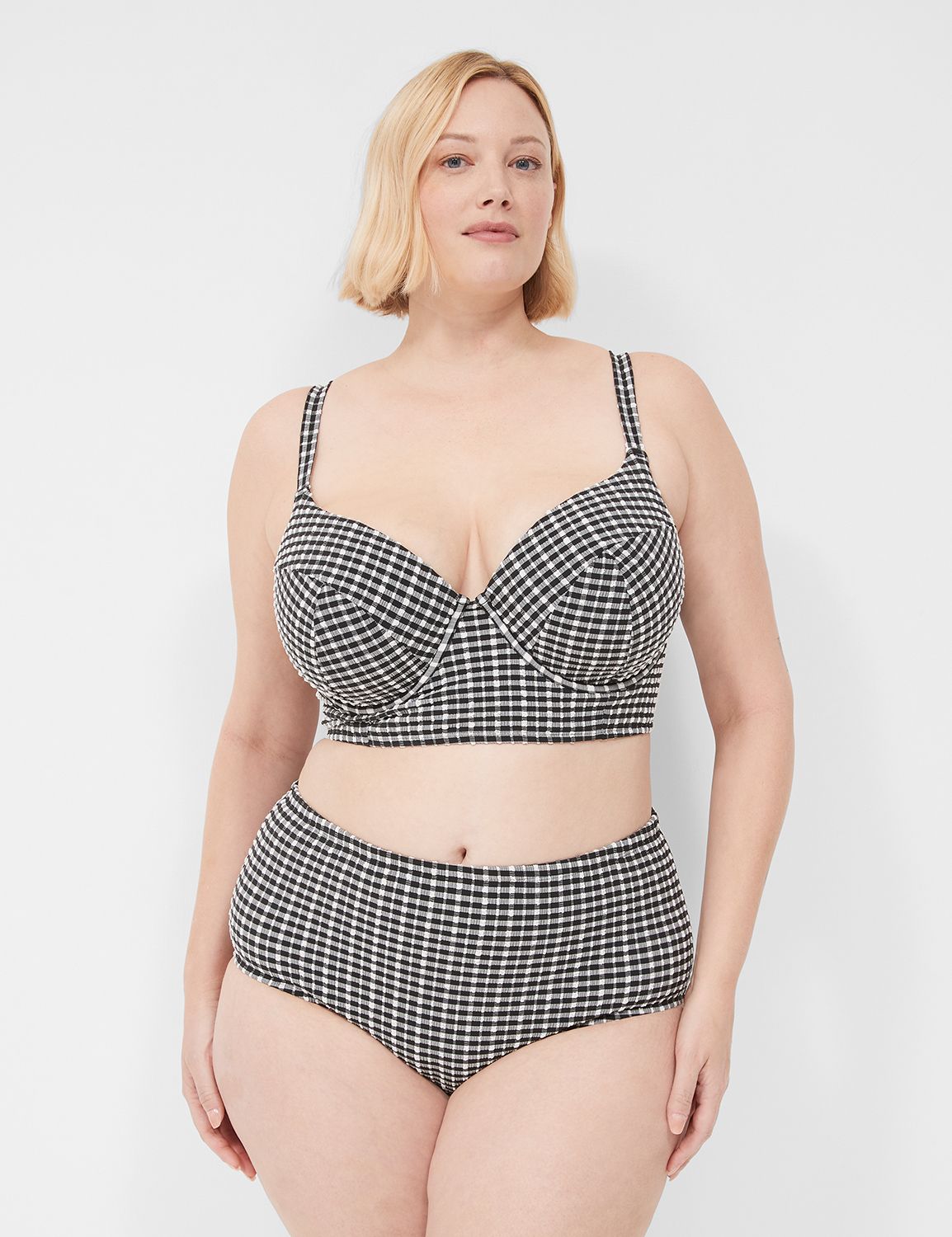 Swimsuits for All Women's Plus Size Leader Bra Sized Underwire Bikini Top -  36 DD, Tropical
