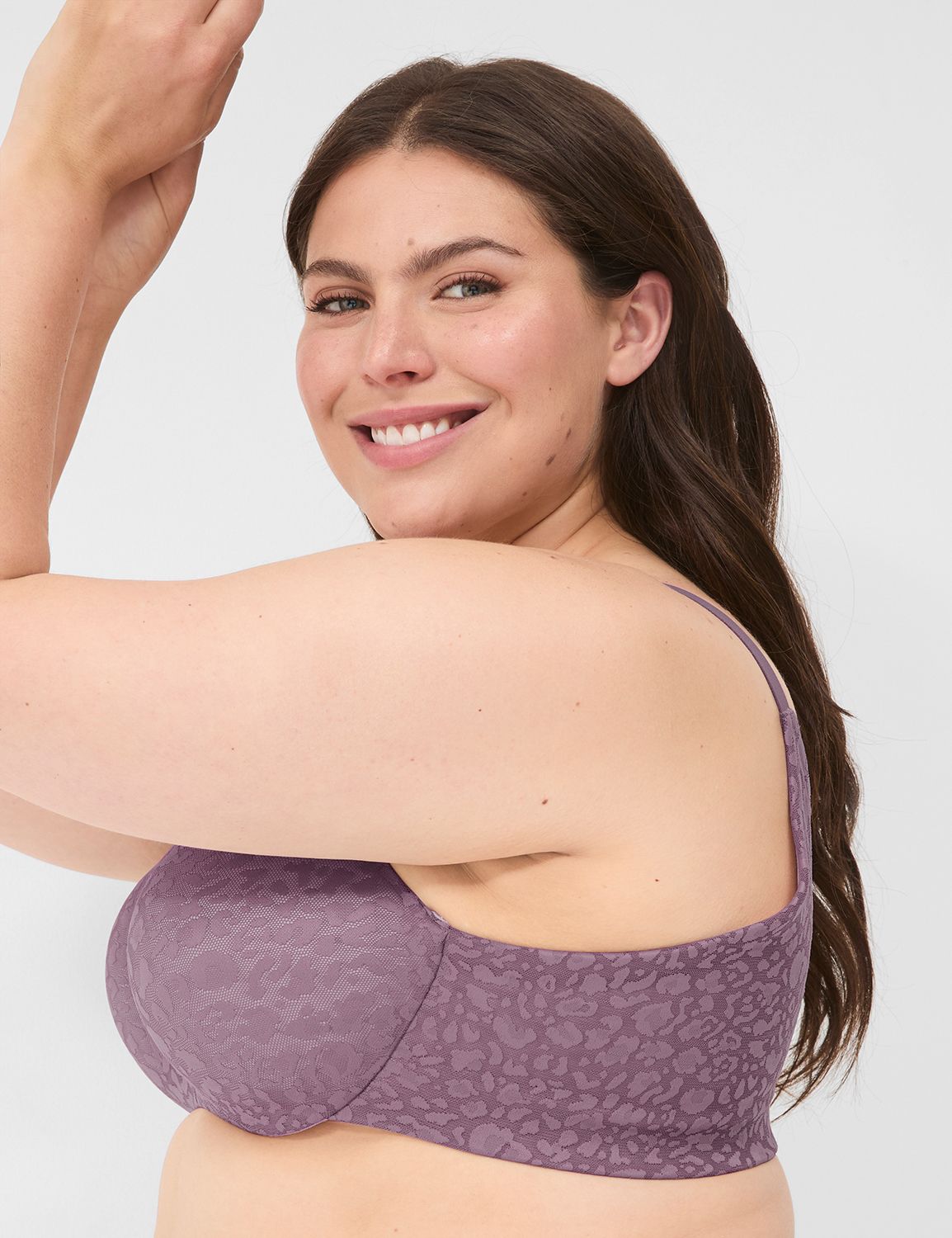 Invisible Lace Backsmoother Lightly Lined Balconette Bra | LaneBryant