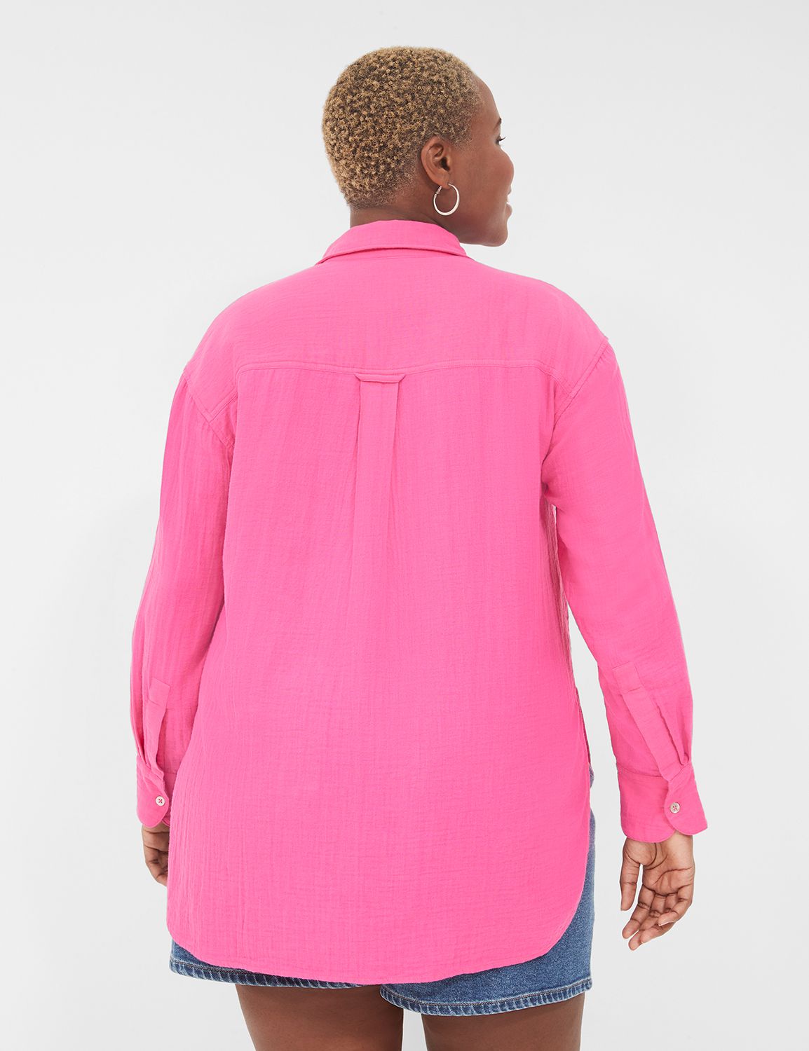 Classic Long Sleeve Button Down Bea Product Image 2