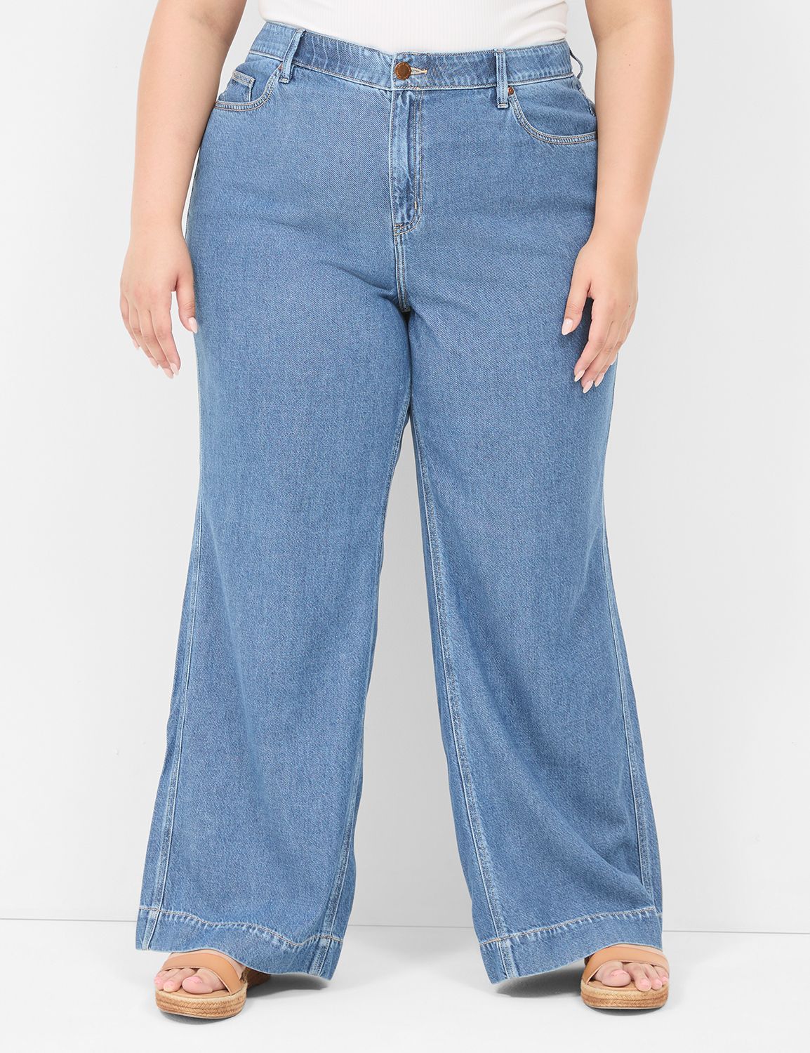 Slim Wide Leg Jean