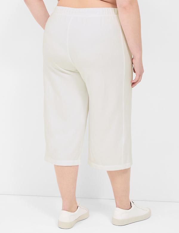 LIVI French Terry Relaxed Straight Capri