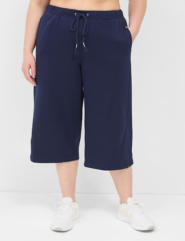 LIVI French Terry Relaxed Straight Capri