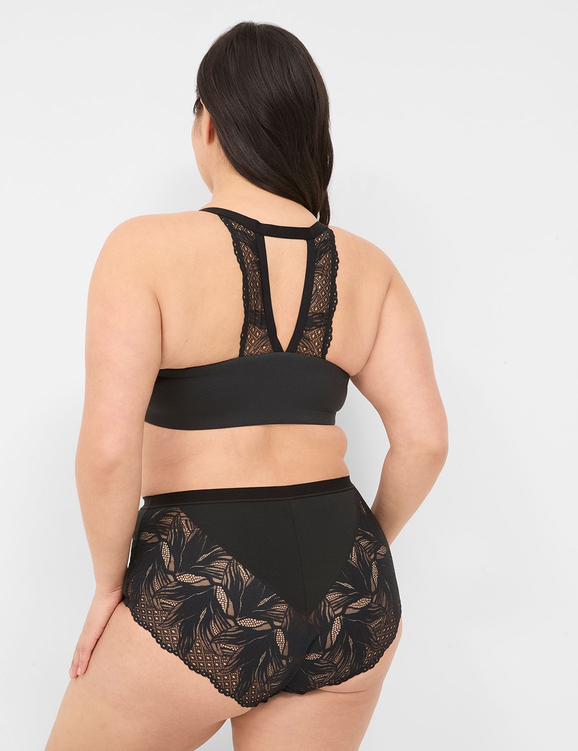 Front Close Mastectomy Bra Geo Palm | LaneBryant