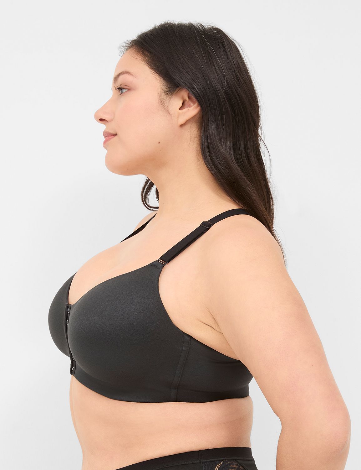 Front Close Mastectomy Bra Geo Palm | LaneBryant