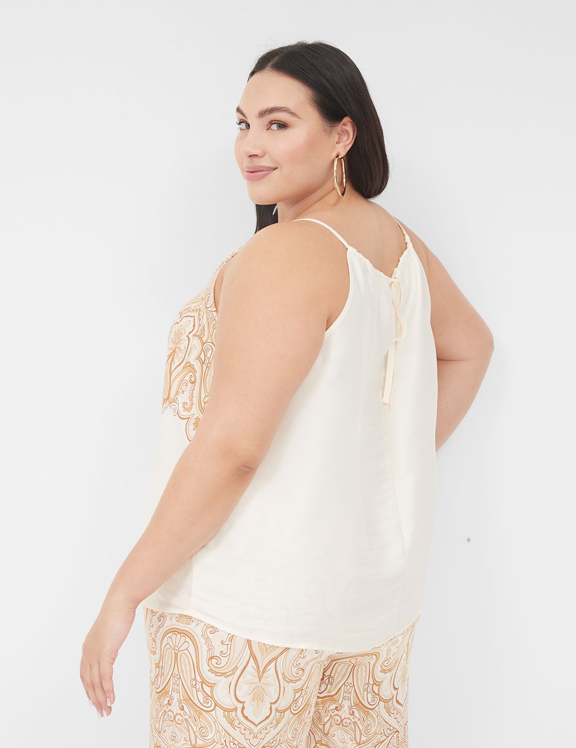 Swing Satin Tank Top | LaneBryant, image size:1154x1500