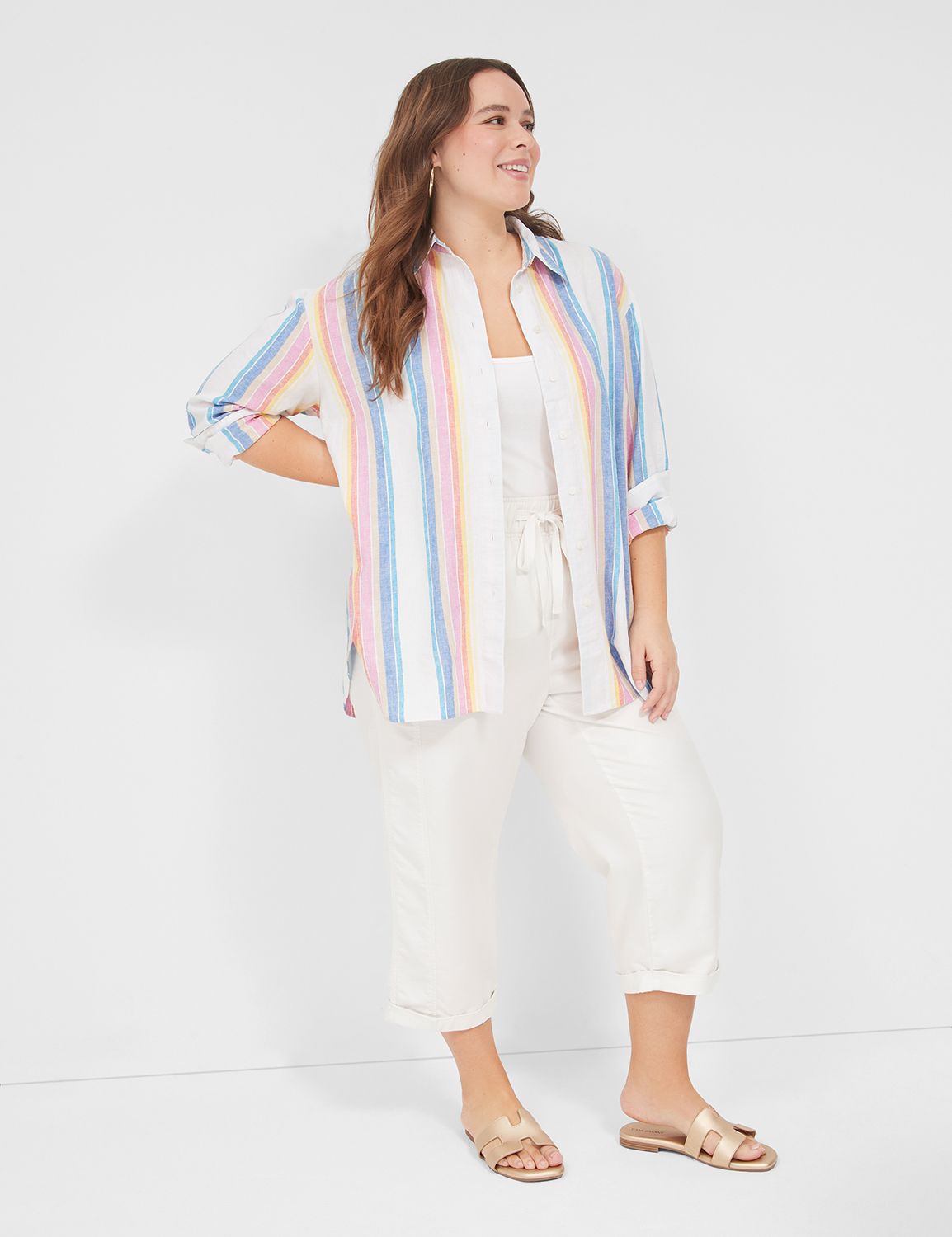 Relaxed Long Sleeve Button Down 113 Product Image 3