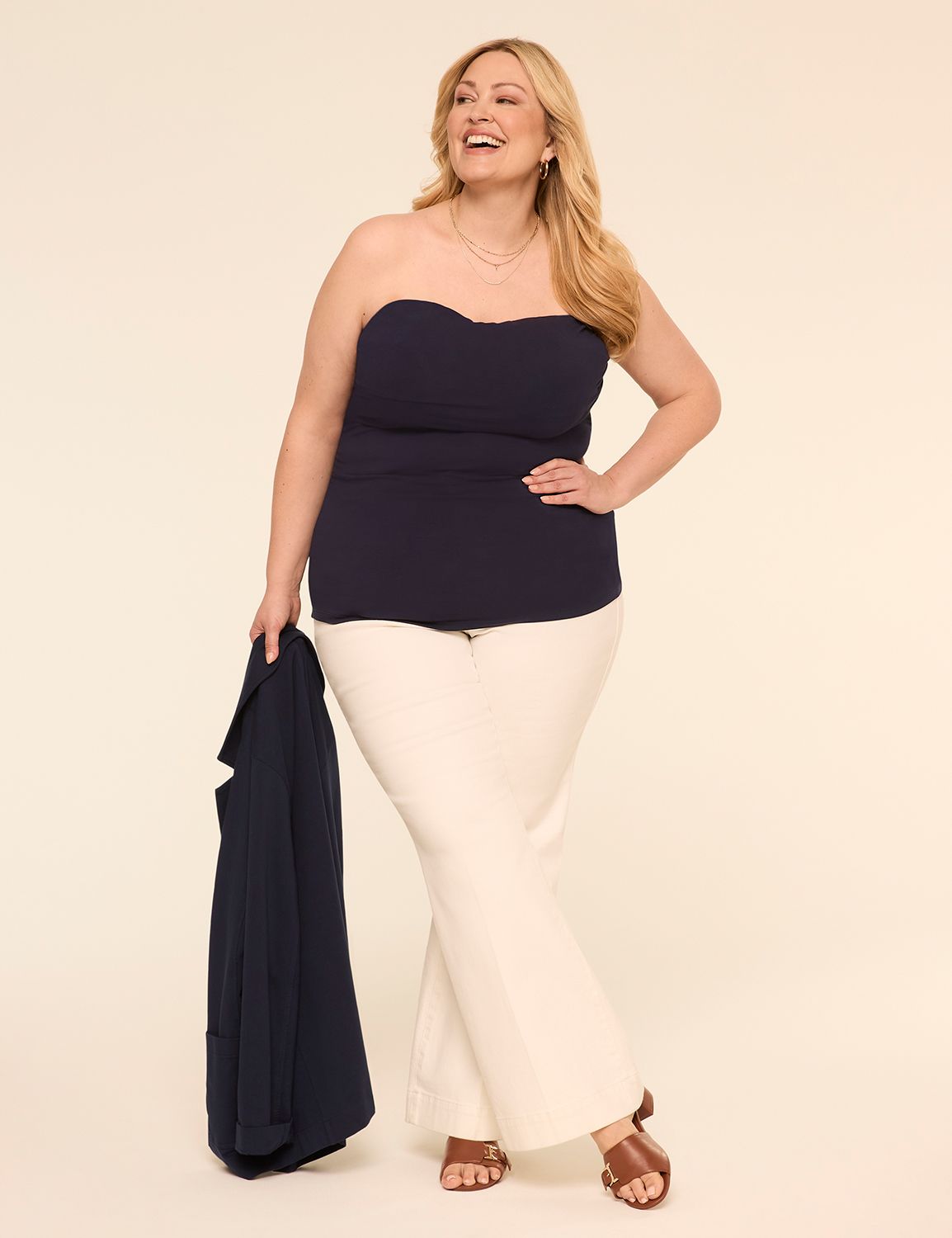 Sleeveless Shelf Bra Tube Top S 114 Product Image 3