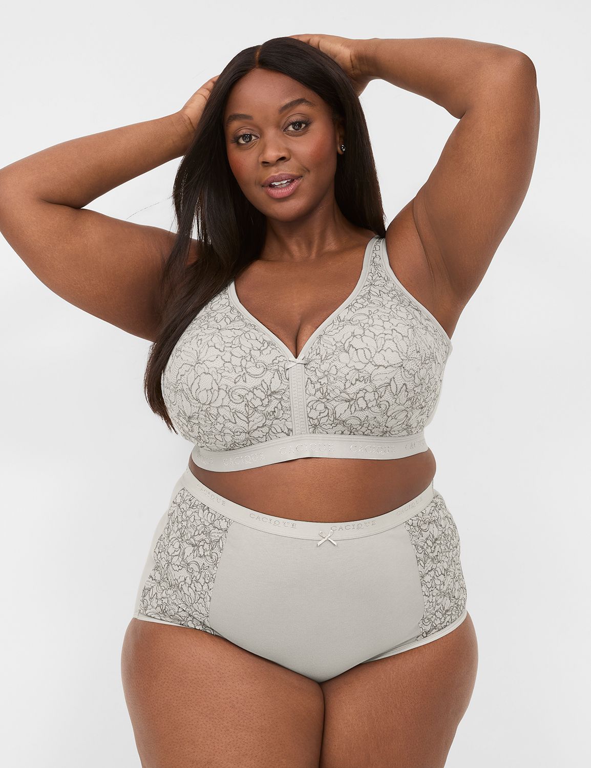 Tri Crop Top + High Waist Brief main image 1
