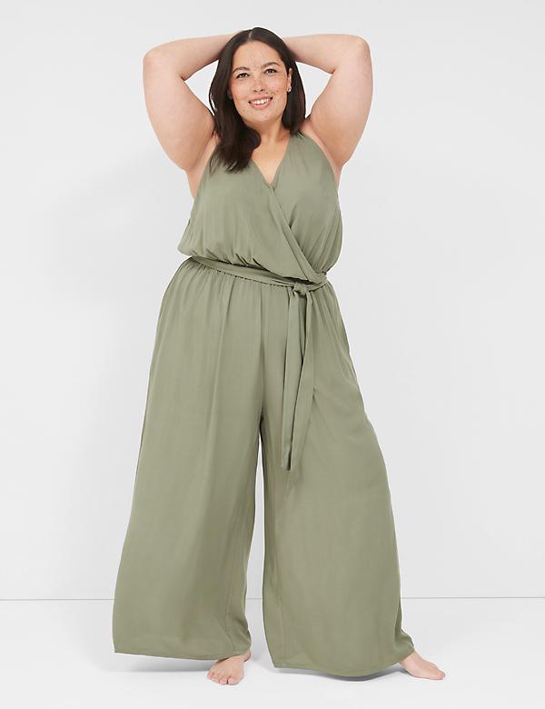 Woven Jumpsuit Cover-Up