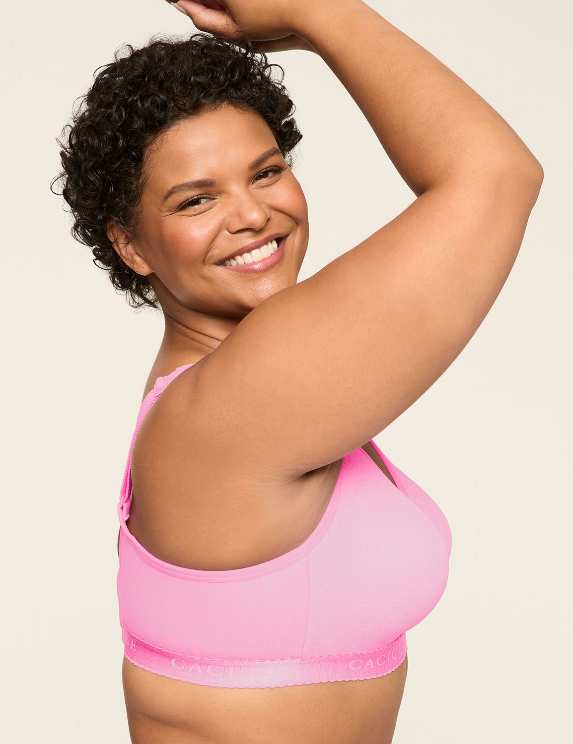 Cotton Unlined No-Wire Bra with Lace | LaneBryant
