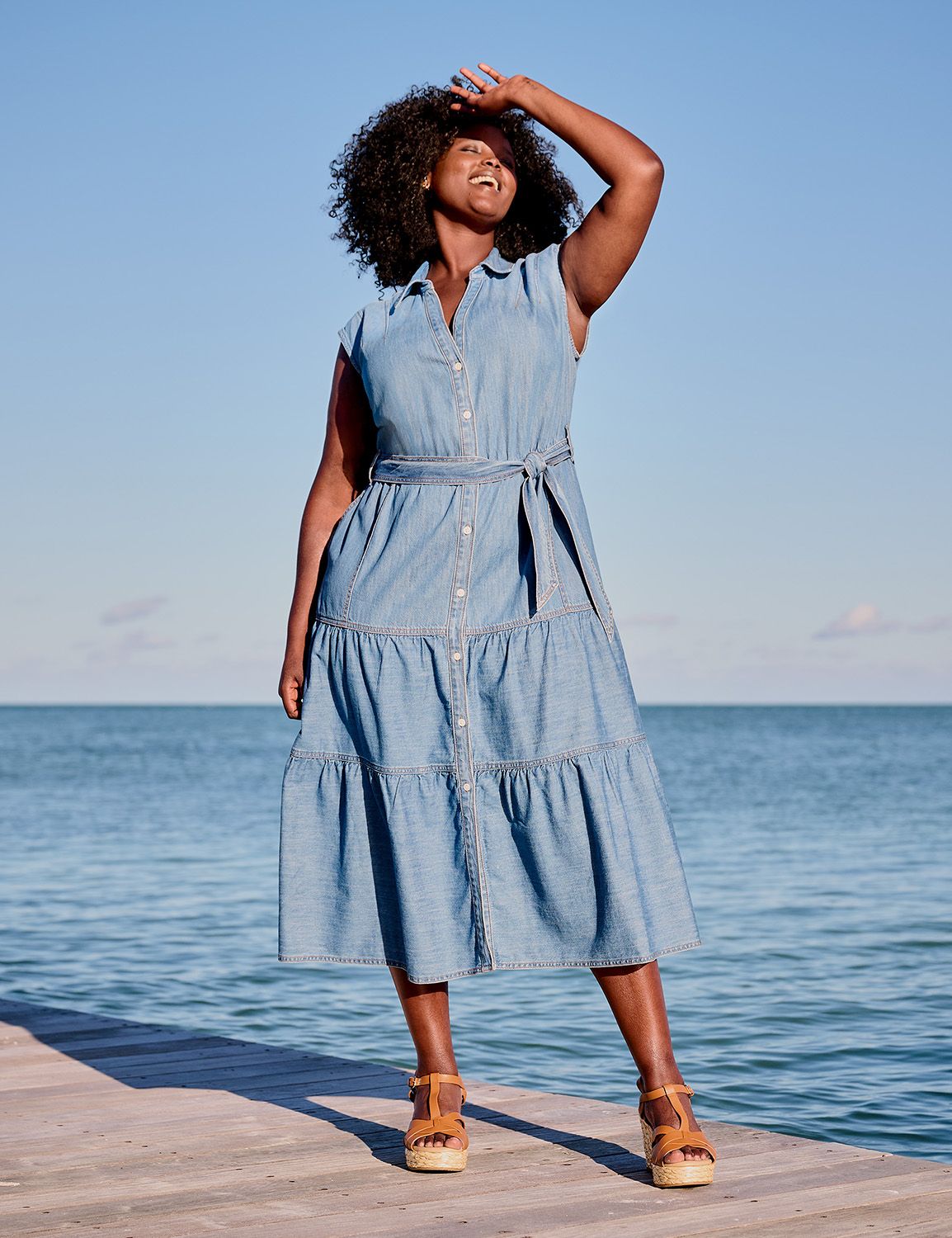 Lane bryant blue dress best sale