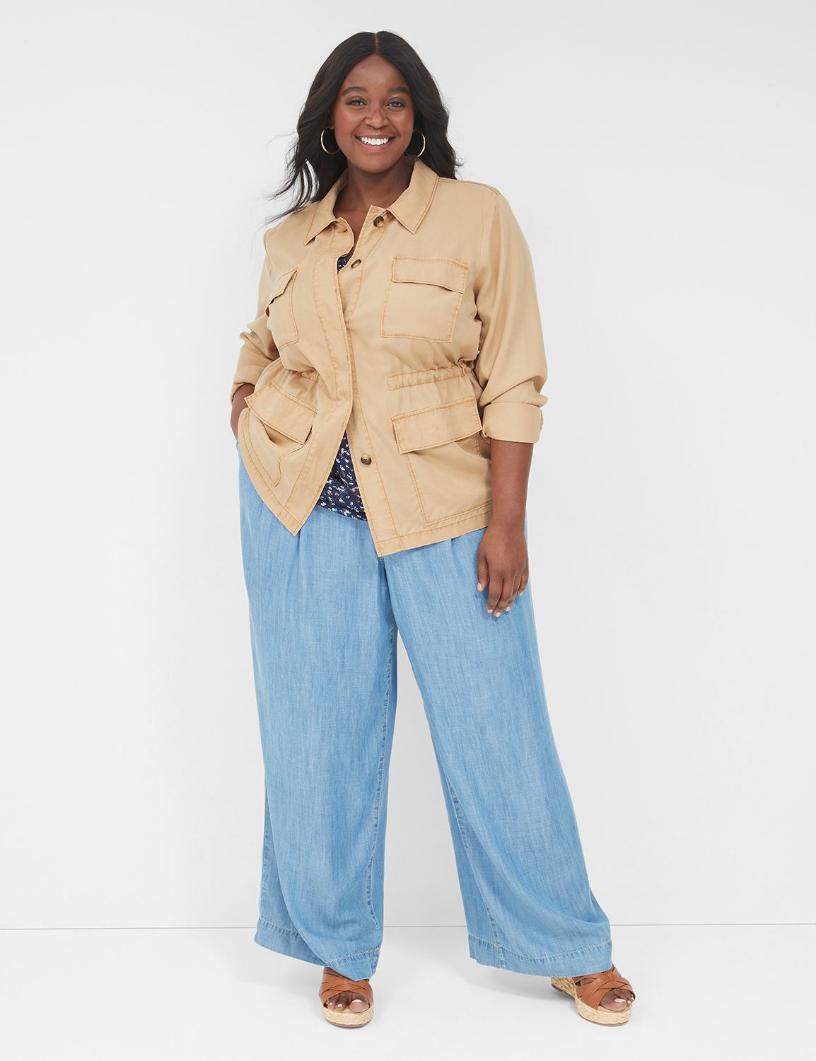 Tencel Twill Jacket | LaneBryant