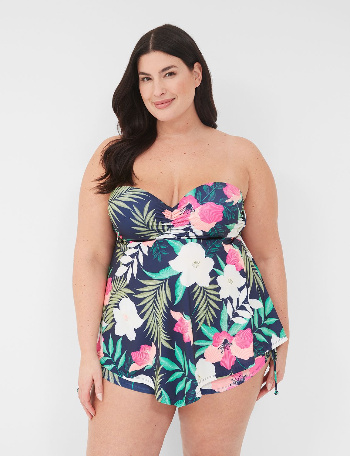 本当に信頼出来る商品 Plus LaneBryant | Top Tankini Multi-Way Swing Underwire | Size トップス