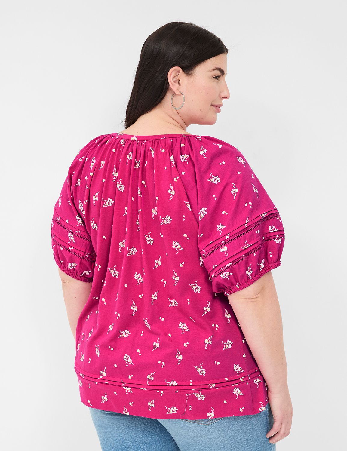WV Relaxed Raglan Sleeve Open V Nec | LaneBryant