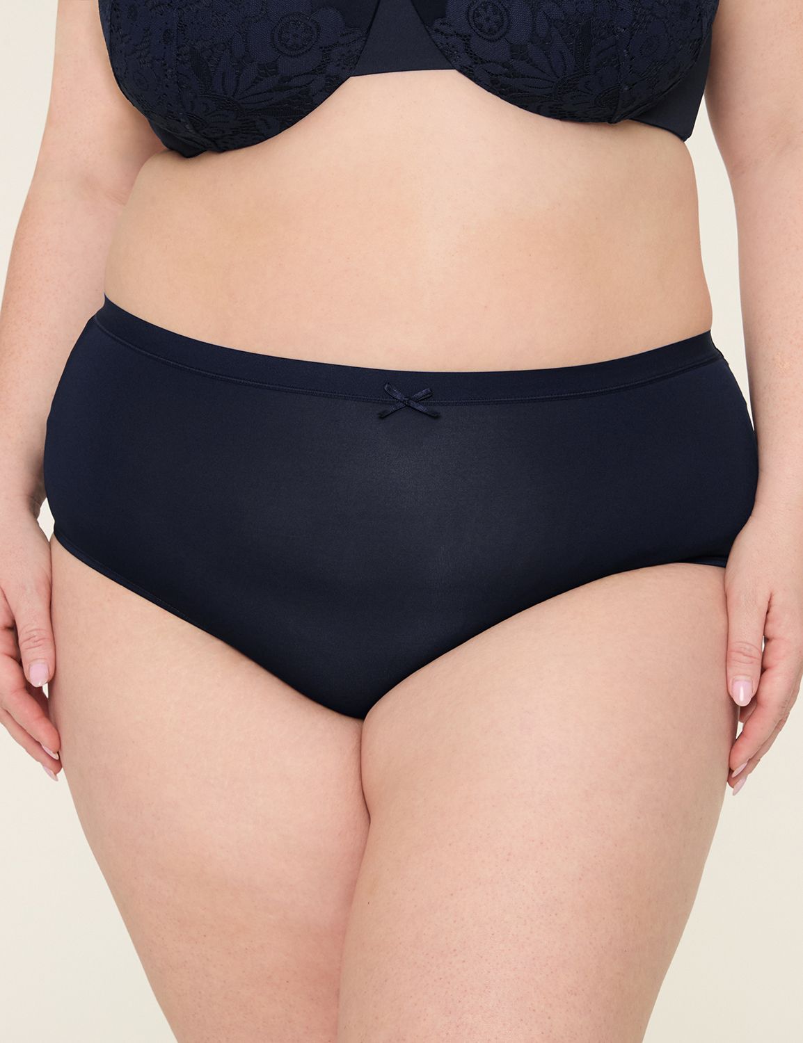 No Show Ful Brief Crochet Lace Back | LaneBryant