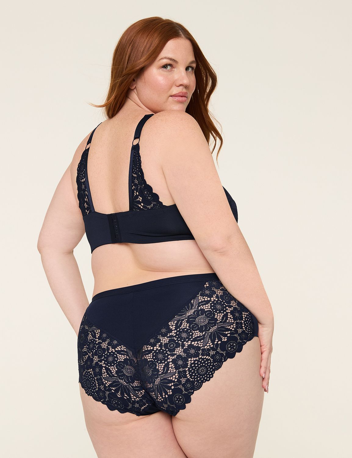 No Show Ful Brief Crochet Lace Back | LaneBryant