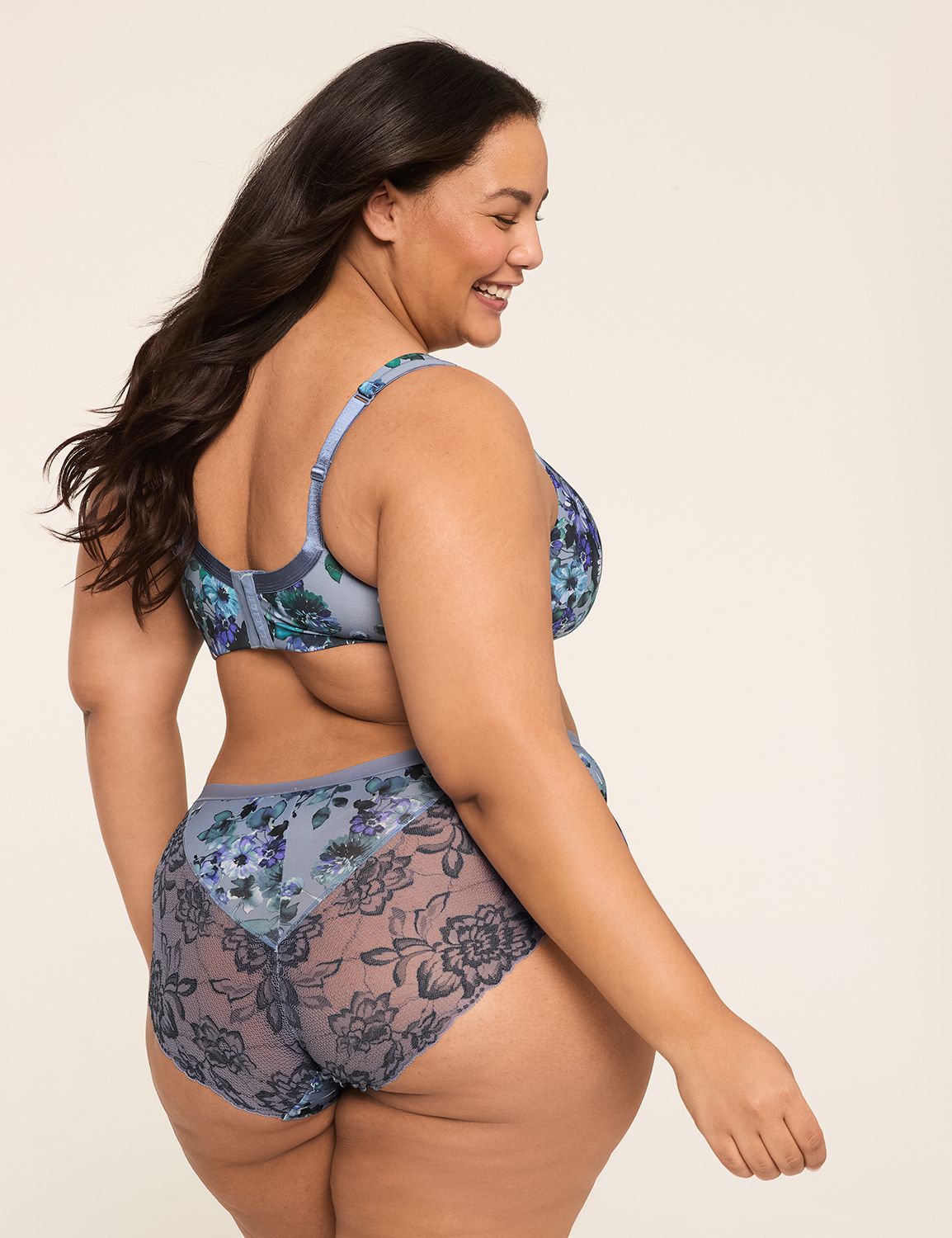 No Show Full Brief BLiss Lace Back Product Image 2