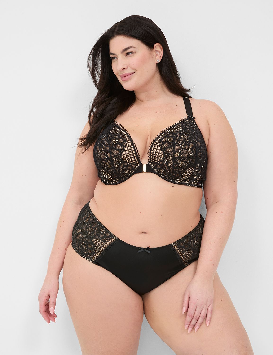 Strappy Back Lace Midi Cheeky 11417 Product Image 1
