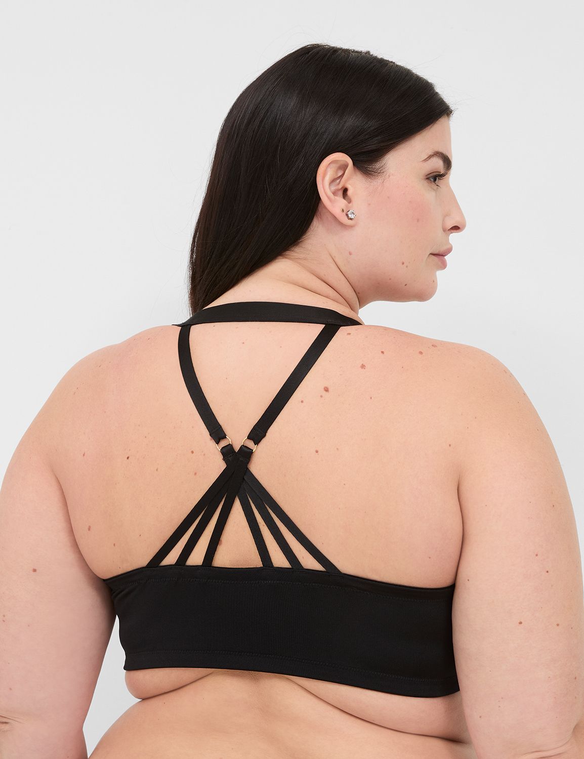 Strappy Back Lace Boost Plunge Bra | LaneBryant