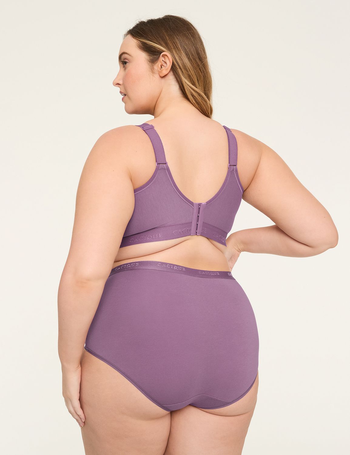 Cotton Scoop-Neck Lightly Lined No-Wire Bra