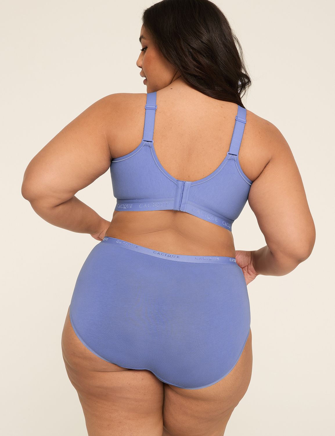 Cotton Scoop-Neck Lightly Lined No-Wire Bra