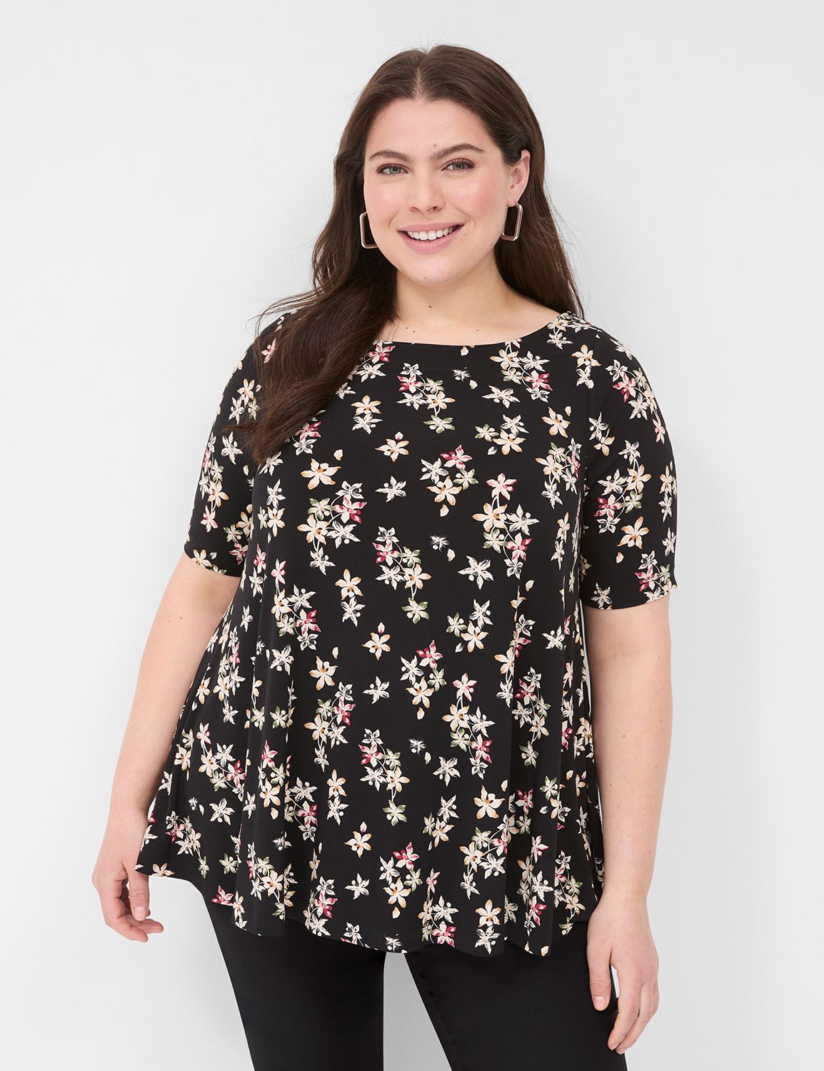 Swing Boatneck Top | LaneBryant