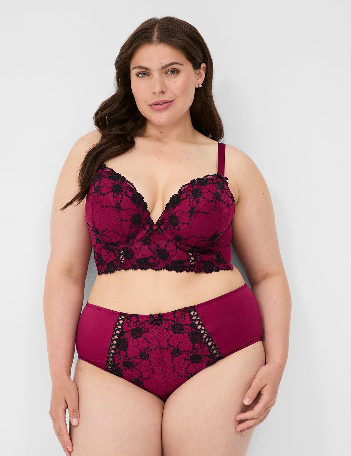 Cross-Dye Lace Boost Plunge LongLin Product Image 4