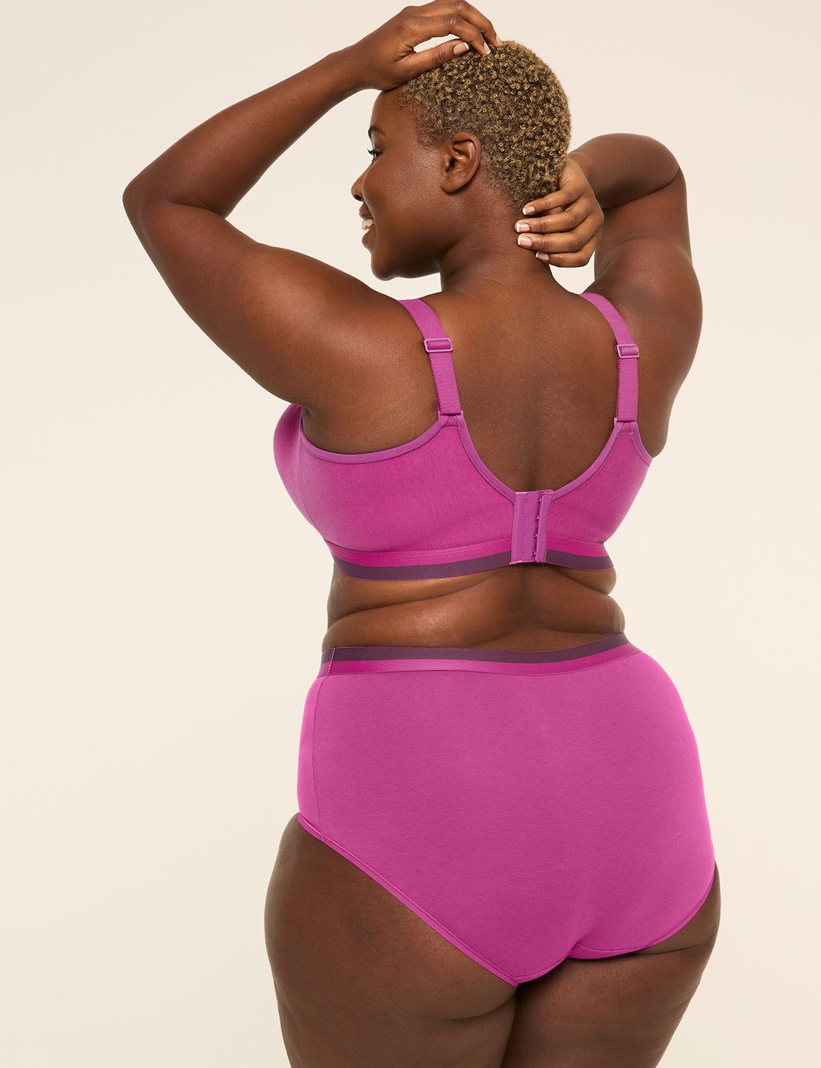 Cotton Scoop-Neck Lightly Lined No-Wire Bra