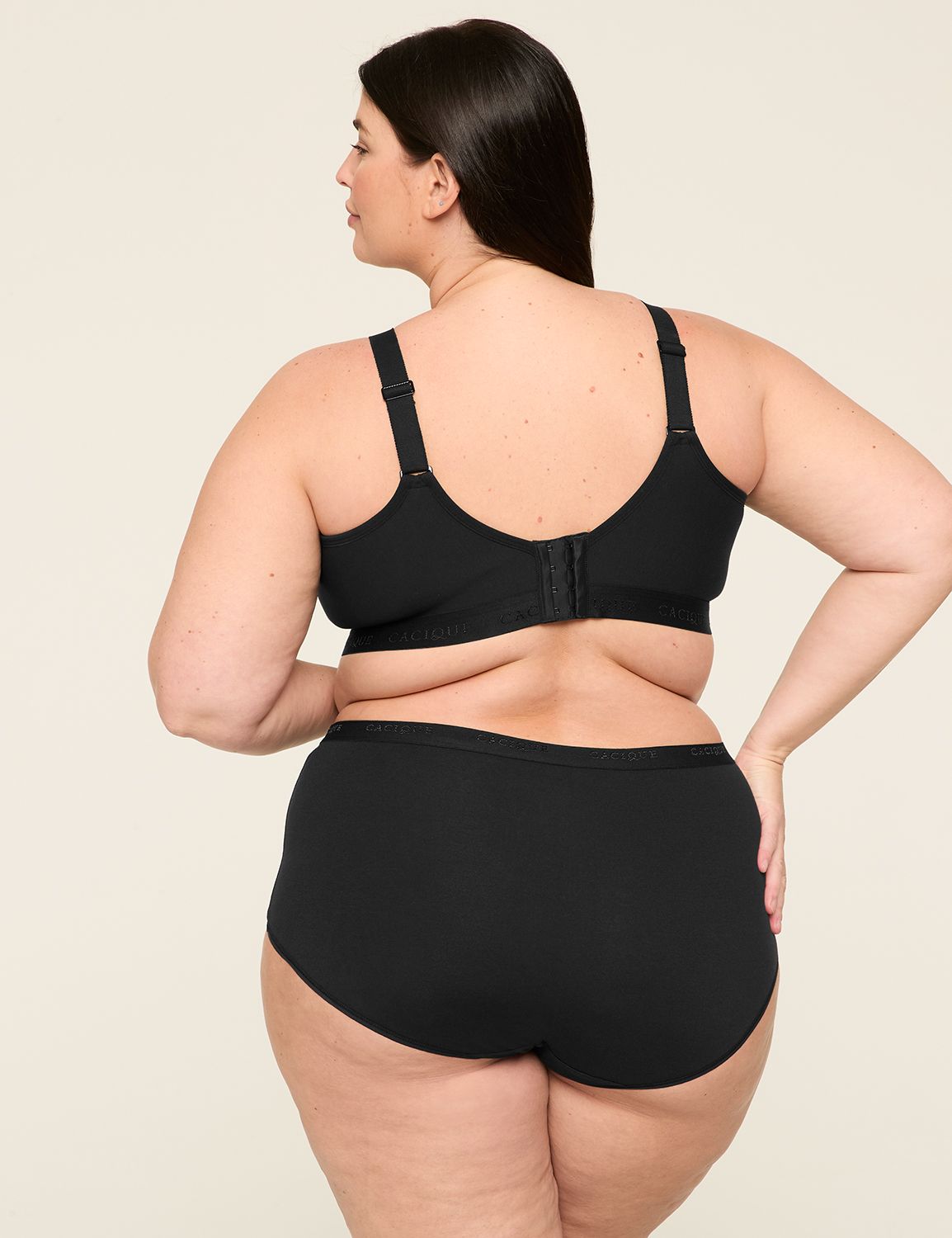Cotton Scoop-Neck Unlined No-Wire Bra