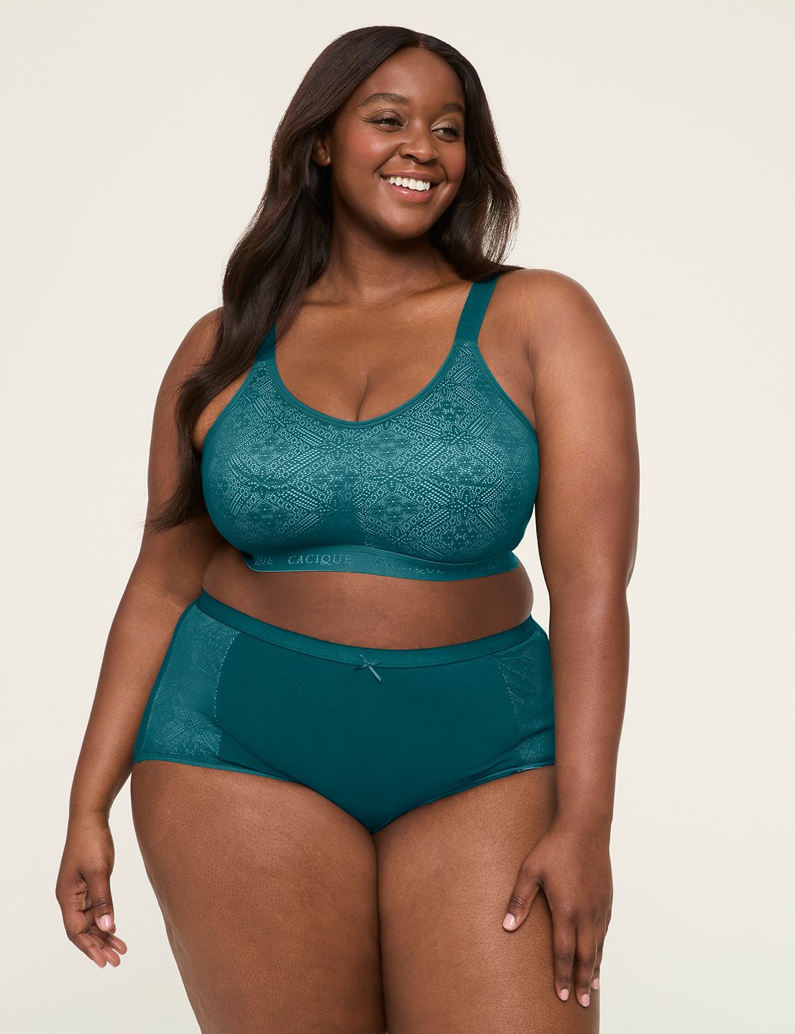 Cotton Scoop-Neck Unlined No-Wire Bra