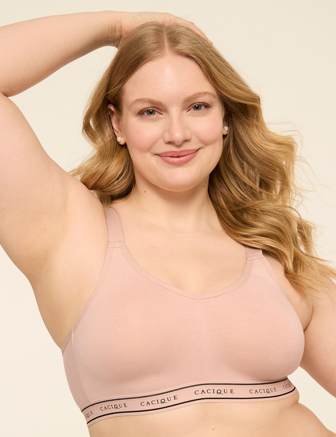 Cotton Scoop-Neck Unlined No-Wire Bra